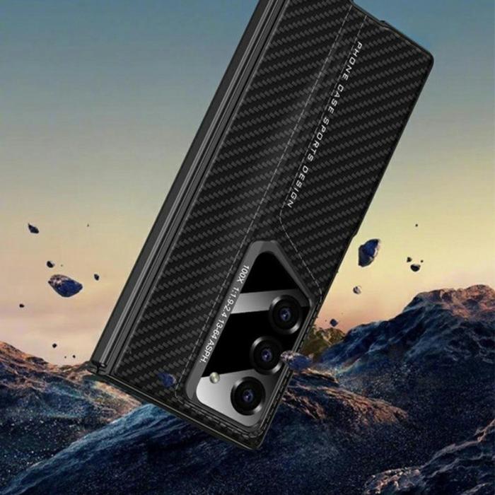 GKK - GKK Samsung Galaxy Z Fold6 Fodral Hard PC+PU - Svart