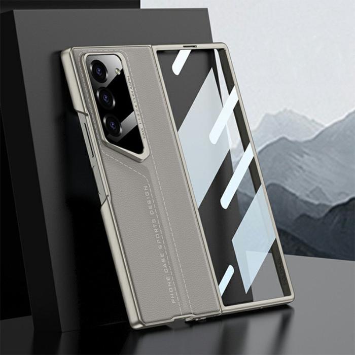 GKK - GKK Samsung Galaxy Z Fold6 Fodral Hard PC+PU - Titanium Grey