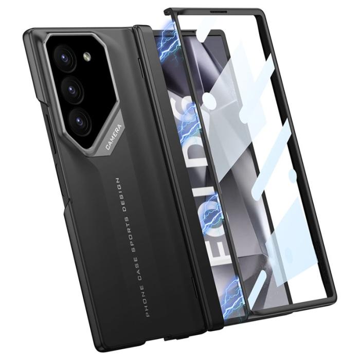 GKK - GKK Samsung Galaxy Z Fold6 Fodral Hinge Protection PC - Svart