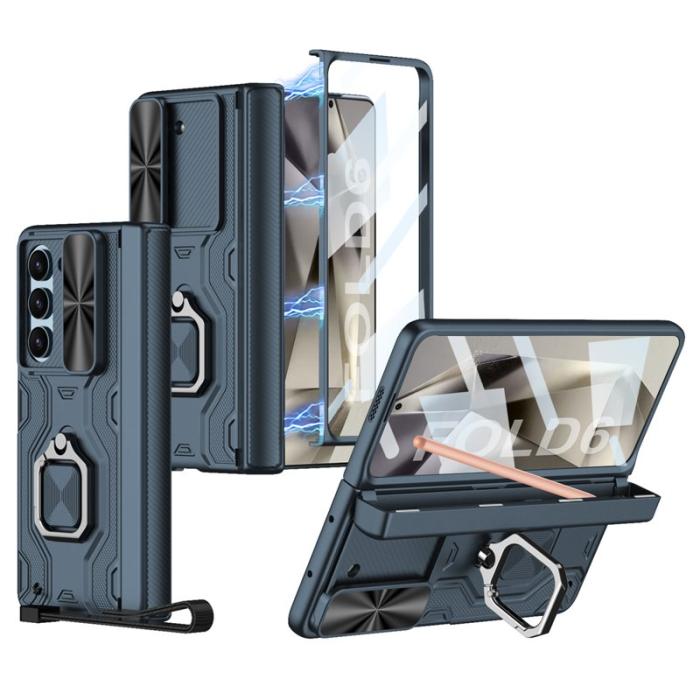 GKK - GKK Samsung Galaxy Z Fold6 Fodral Kickstand PC - Grön