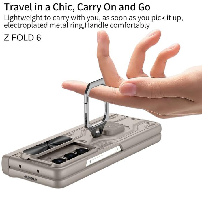 GKK - GKK Samsung Galaxy Z Fold6 Fodral Kickstand PC - Grön