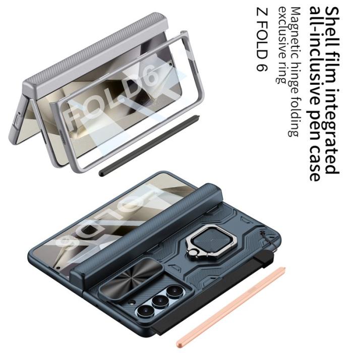 GKK - GKK Samsung Galaxy Z Fold6 Fodral Kickstand PC - Grön