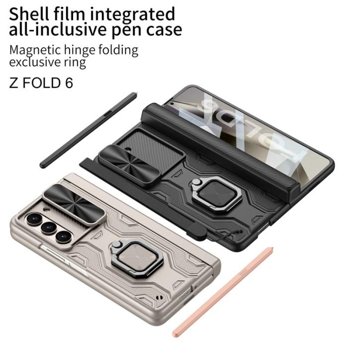 GKK - GKK Samsung Galaxy Z Fold6 Fodral Kickstand PC - Grön