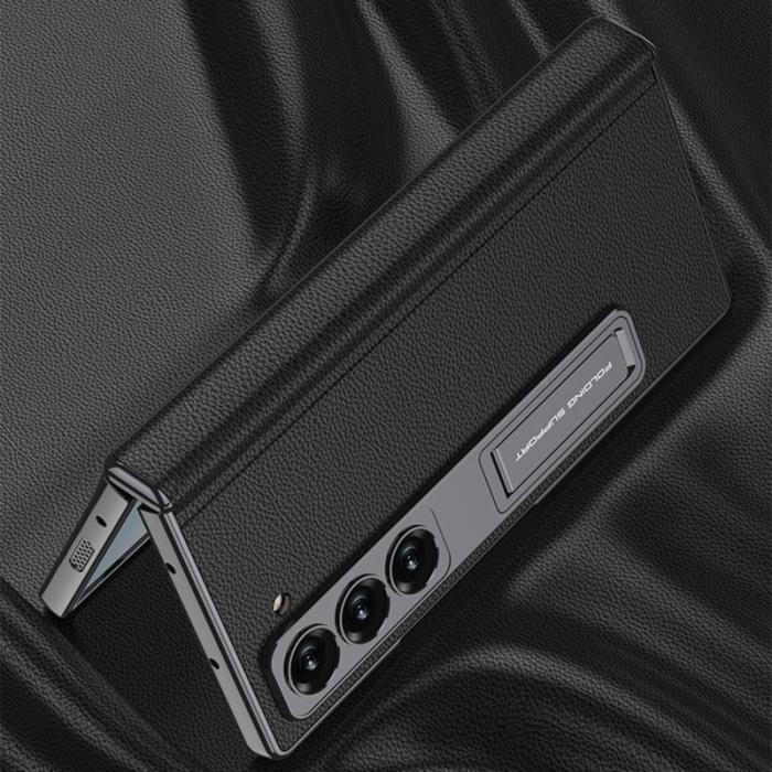 GKK - GKK Samsung Galaxy Z Fold6 Fodral Kickstand PC - Kolfiber - Svart