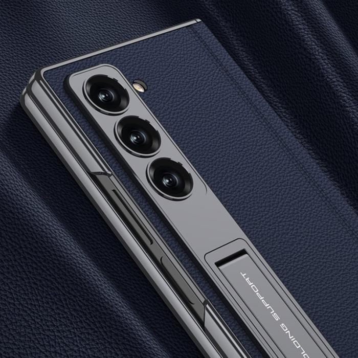 GKK - GKK Samsung Galaxy Z Fold6 Fodral Kickstand PC - Kolfiber - Svart