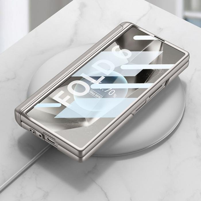 GKK - GKK Samsung Galaxy Z Fold6 Fodral Kickstand PC - Titanium Grey