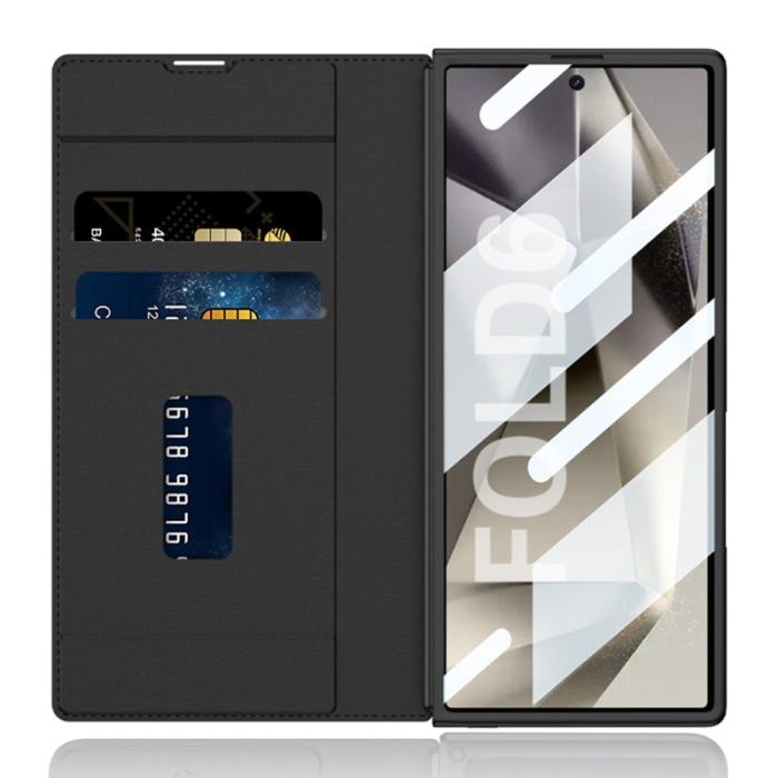 GKK - GKK Samsung Galaxy Z Fold6 Fodral Kickstand PC+PU - Brun