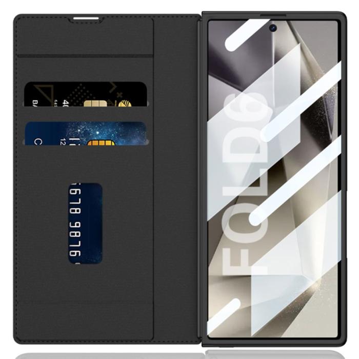 GKK - GKK Samsung Galaxy Z Fold6 Fodral Kickstand PC+PU - Grå