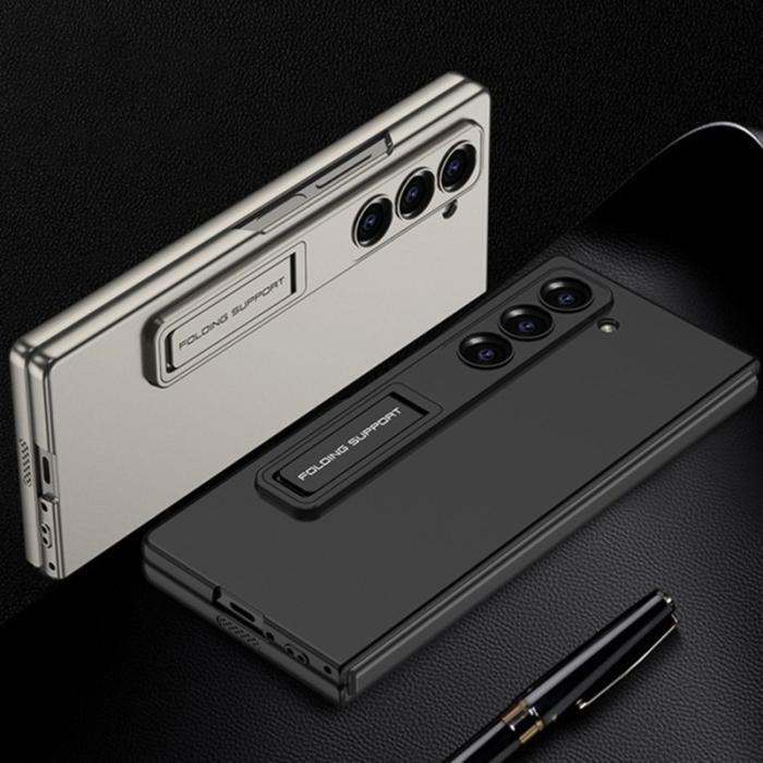 GKK - GKK Samsung Galaxy Z Fold6 Fodral Kickstand Ultra Thin - Grå
