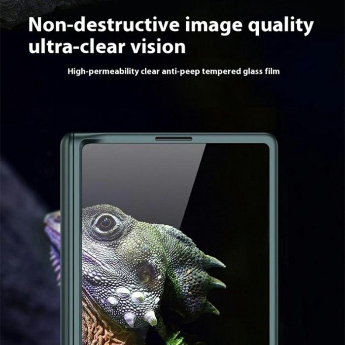 GKK - GKK Samsung Galaxy Z Fold6 Fodral Magnetisk Hinge Hård PC - Silver