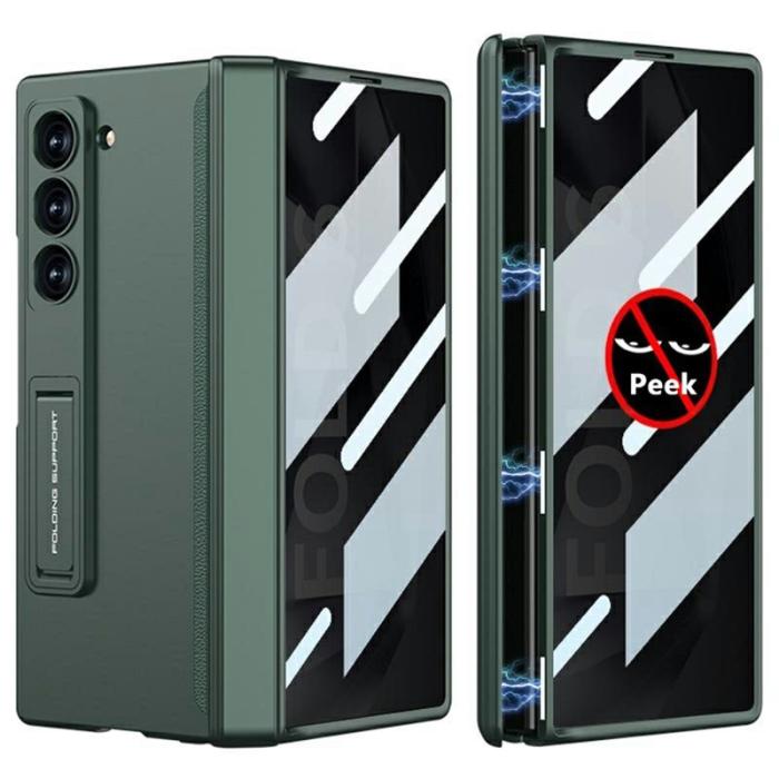 GKK - GKK Samsung Galaxy Z Fold6 Fodral Magnetisk Hinge PC - Grön