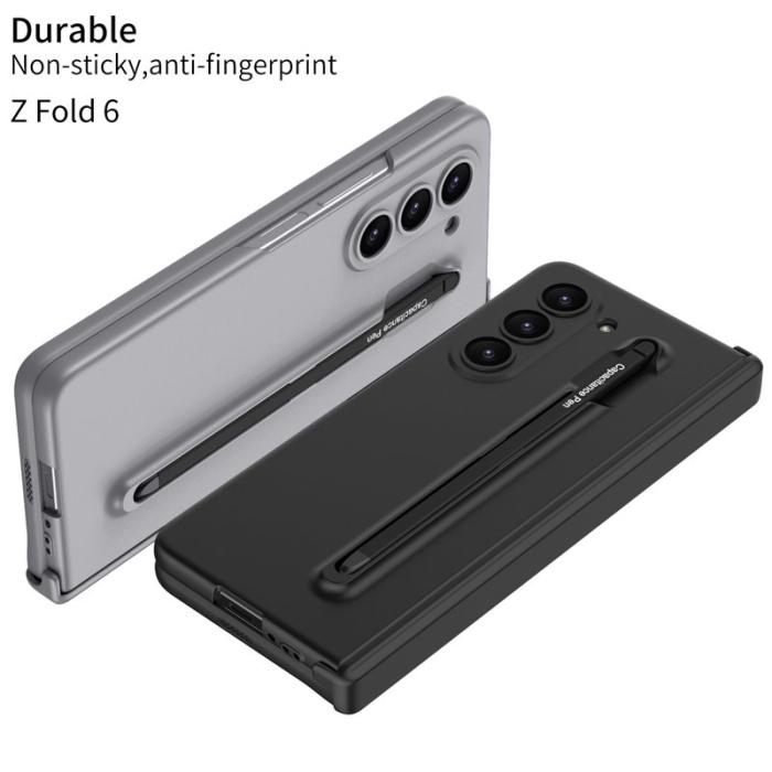 GKK - GKK Samsung Galaxy Z Fold6 Fodral Magnetisk Hinge Skydd - Grå