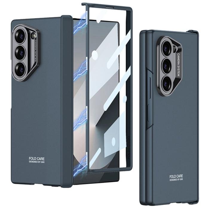 GKK - GKK Samsung Galaxy Z Fold6 Fodral Magnetisk Hinge Skydd PC - Grön