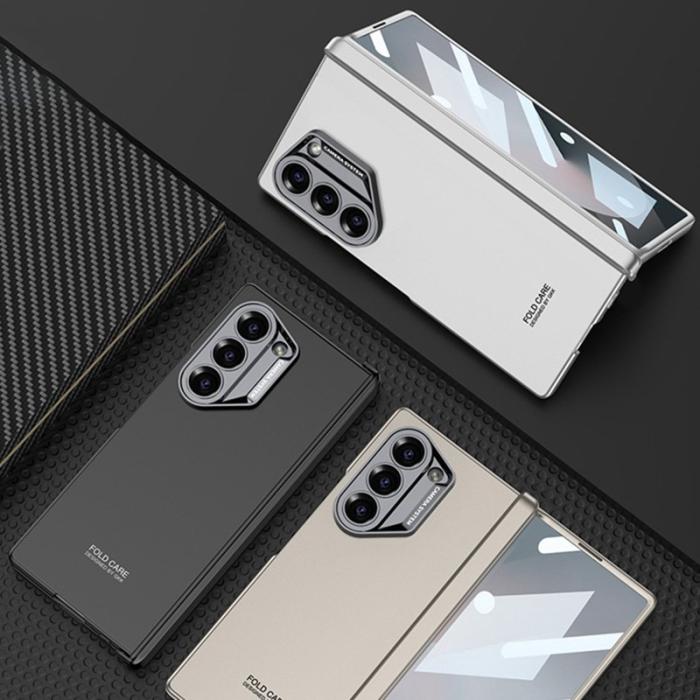 GKK - GKK Samsung Galaxy Z Fold6 Fodral Magnetisk Hinge Skydd PC - Grön