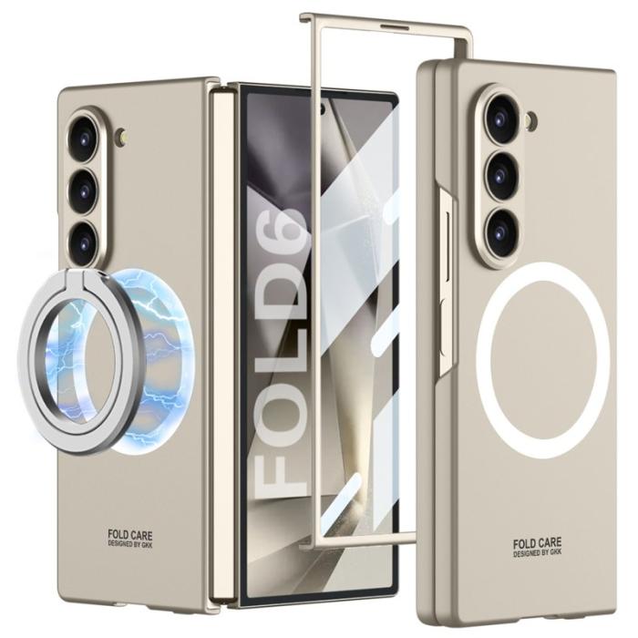 GKK - GKK Samsung Galaxy Z Fold6 Fodral PC - Magnetisk - Titan Grå