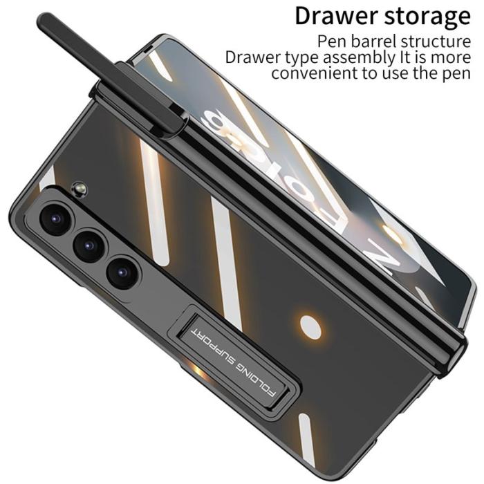 GKK - GKK Samsung Galaxy Z Fold6 Fodral PC med Pencil Slot - Svart