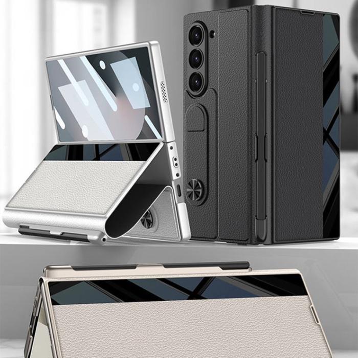 GKK - GKK Samsung Galaxy Z Fold6 Fodral PC+PU Flip - Svart