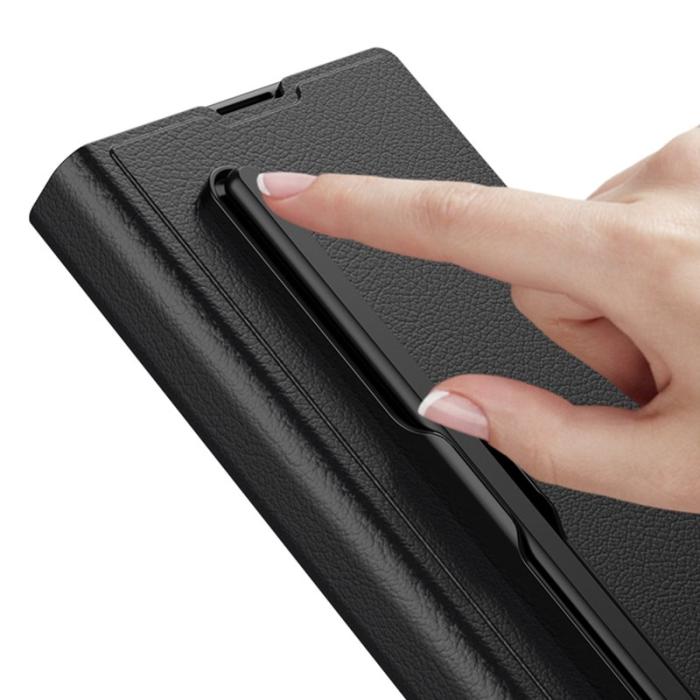 GKK - GKK Samsung Galaxy Z Fold6 Fodral PC+PU - Kolfiber - Svart