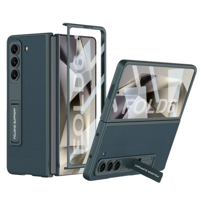 GKK - GKK Samsung Galaxy Z Fold6 Fodral Shockproof PC+PU - Grön