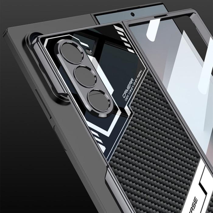 GKK - GKK Samsung Galaxy Z Fold6 Fodral Shockproof PC+PU - Guld