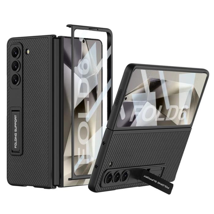 GKK - GKK Samsung Galaxy Z Fold6 Fodral Shockproof PC+PU - Kolfiber