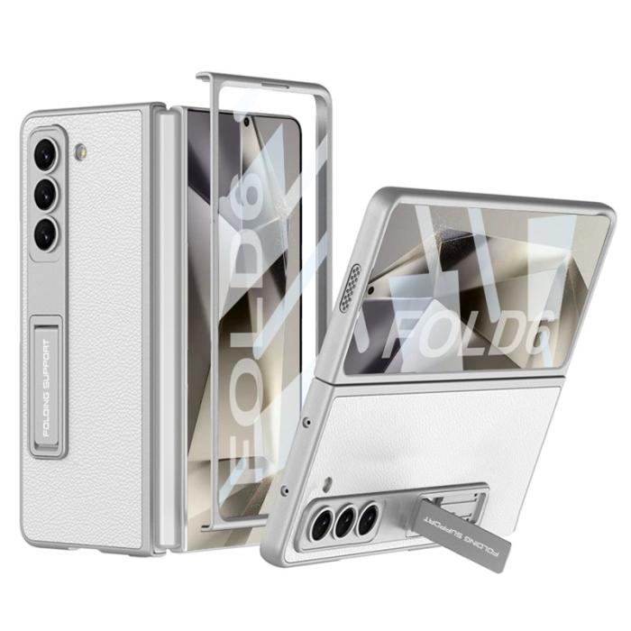GKK - GKK Samsung Galaxy Z Fold6 Fodral Shockproof PC+PU - Silver