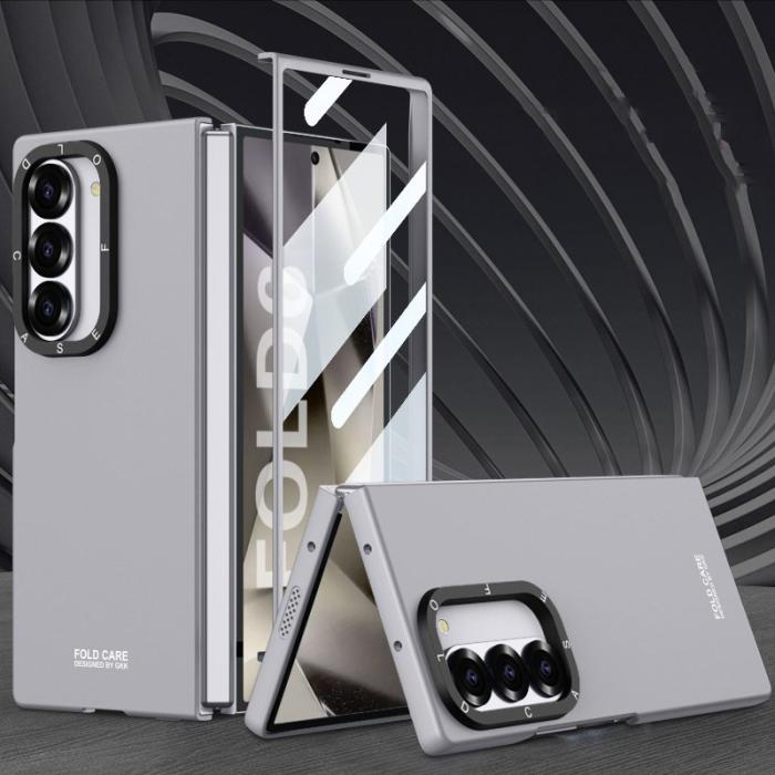 GKK - GKK Samsung Galaxy Z Fold6 Fodral - Ultra Tunna PC - Grå