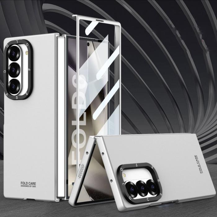 GKK - GKK Samsung Galaxy Z Fold6 Fodral - Ultra Tunna PC - Silver