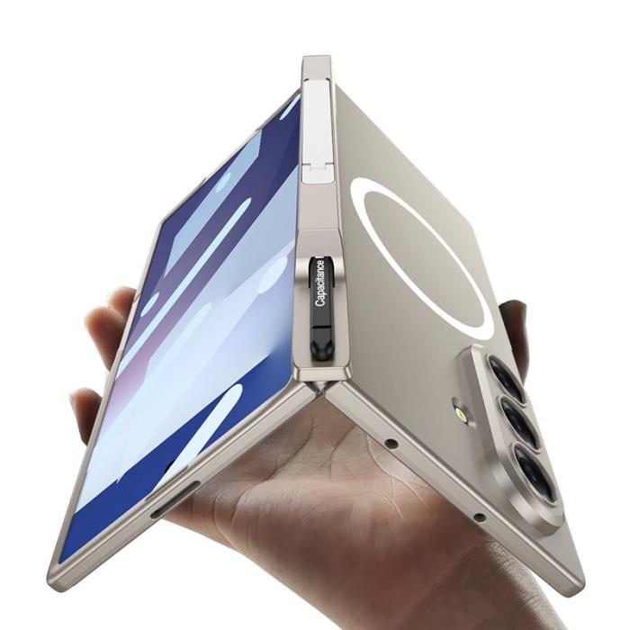 GKK - GKK Samsung Galaxy Z Fold7 5G Fodral - Magnetiskt - Grå