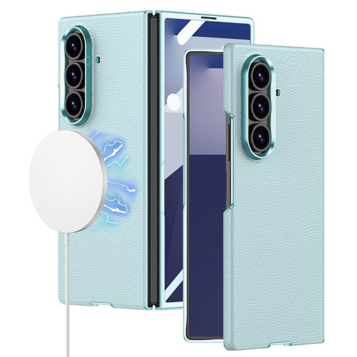 GKK - GKK Samsung Galaxy Z Fold7 5G Fodral KonstLäder - Grön