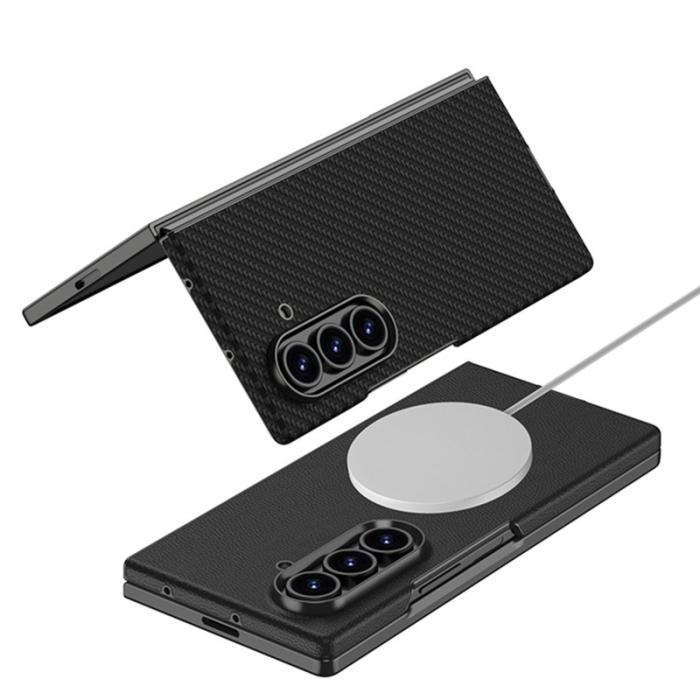 GKK - GKK Samsung Galaxy Z Fold7 5G Fodral KonstLäder - Grön