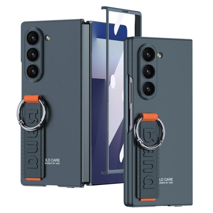 GKK - GKK Samsung Galaxy Z Fold7 Fodral Äkta läder - Grön