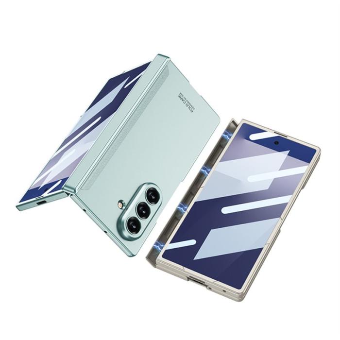 GKK - GKK Samsung Galaxy Z Fold7 Fodral KonstLäder - Mint Grön