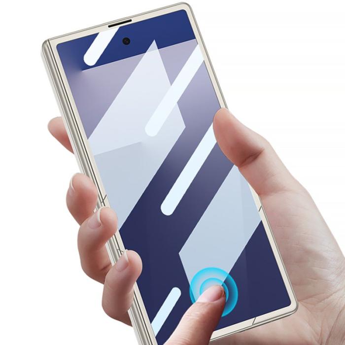 GKK - GKK Samsung Galaxy Z Fold7 Fodral KonstLäder - Blå