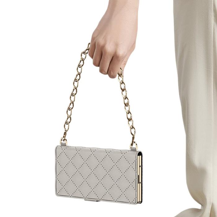 GKK - GKK Samsung Galaxy Z Fold7 Fodral Äkta läder - Svart