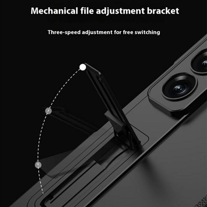 GKK - GKK Samsung Galaxy Z Fold7 Fodral Äkta läder - Svart