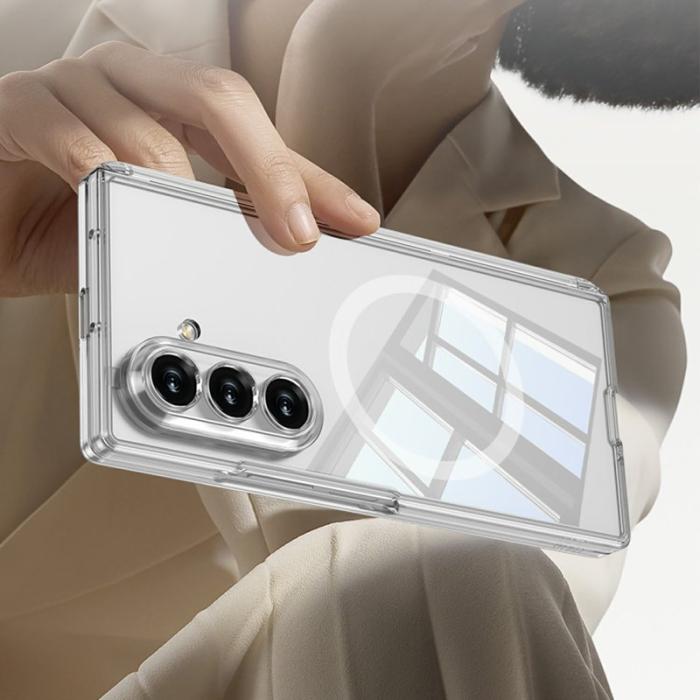 GKK - GKK Samsung Galaxy Z Fold7 Fodral Äkta läder - Svart