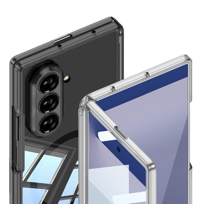 GKK - GKK Samsung Galaxy Z Fold7 Fodral Äkta läder - Svart