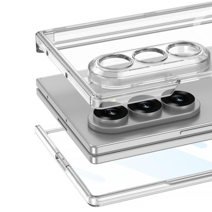 GKK - GKK Samsung Galaxy Z Fold7 Fodral Äkta läder - Svart