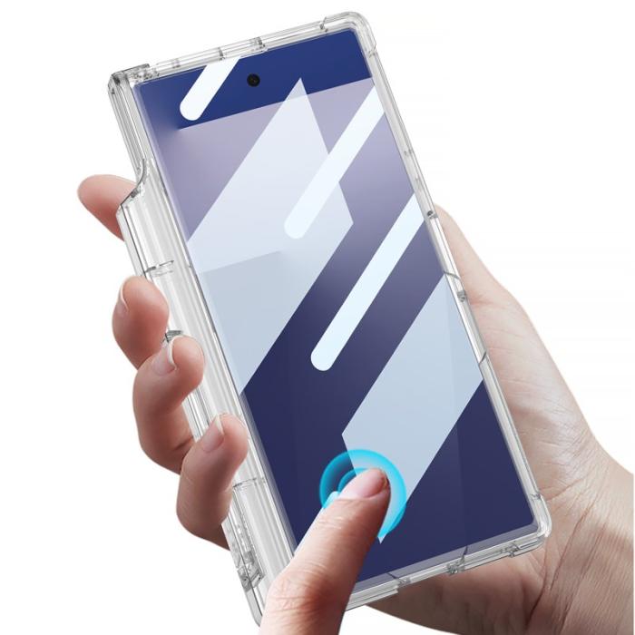 GKK - GKK Samsung Galaxy Z Fold7 Fodral Äkta läder - Svart