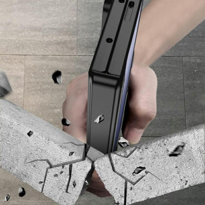 GKK - GKK Samsung Galaxy Z Fold7 Fodral Äkta läder - Vinröd