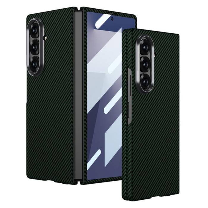 GKK - GKK Samsung Galaxy Z Fold7 Fodral Carbon Fiber PC - Grön