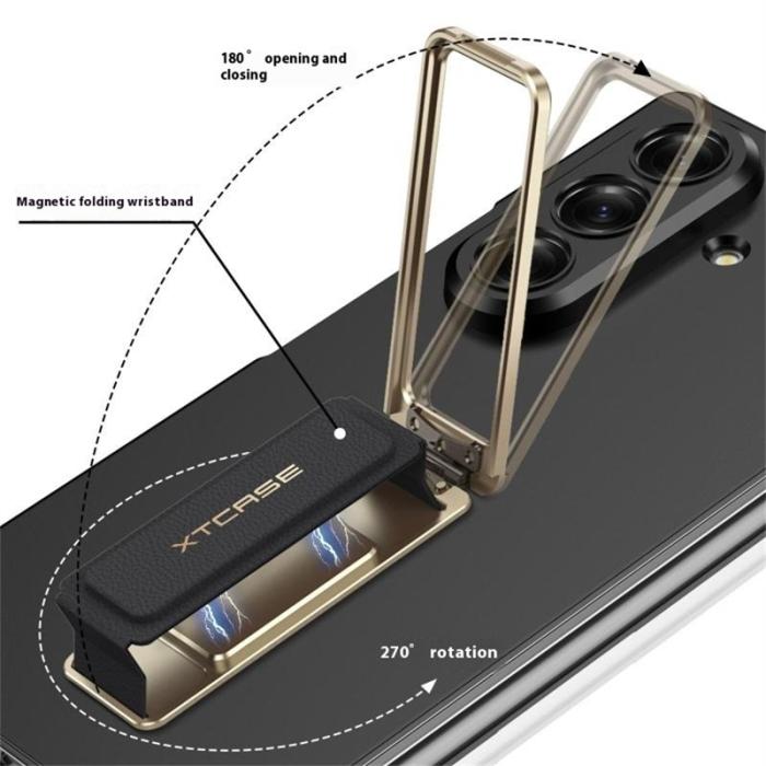 GKK - GKK Samsung Galaxy Z Fold7 Fodral - Grön - PC och Tempererat Glas