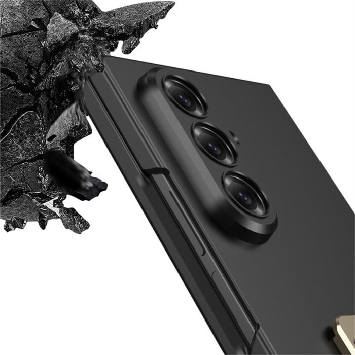 GKK - GKK Samsung Galaxy Z Fold7 Fodral - Grön - PC och Tempererat Glas