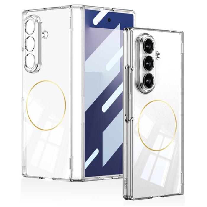 GKK - GKK Samsung Galaxy Z Fold7 Fodral Hinge Skydd Hård PC - Transparent