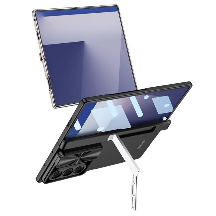 GKK - GKK Samsung Galaxy Z Fold7 Fodral Kickstand - Grå