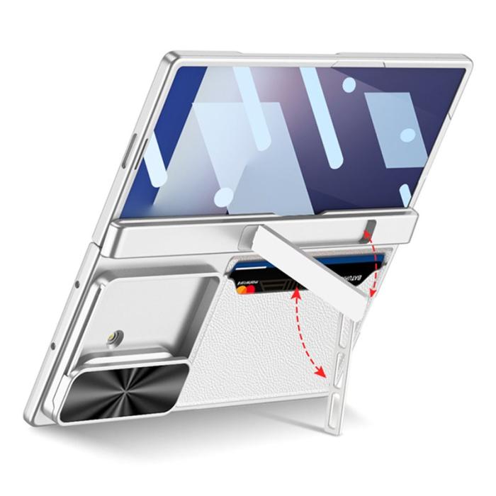 GKK - GKK Samsung Galaxy Z Fold7 Fodral Kickstand PC - Grå