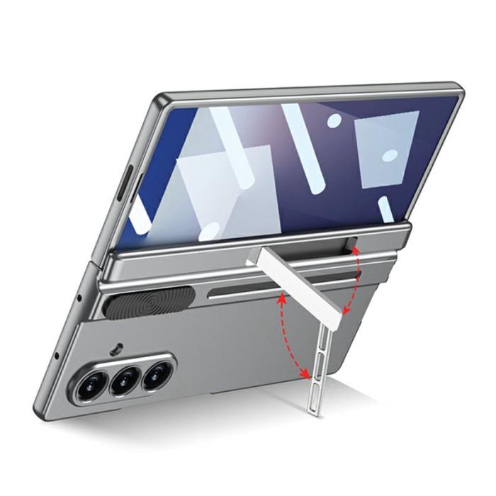 GKK - GKK Samsung Galaxy Z Fold7 Fodral Kickstand PC - Blå