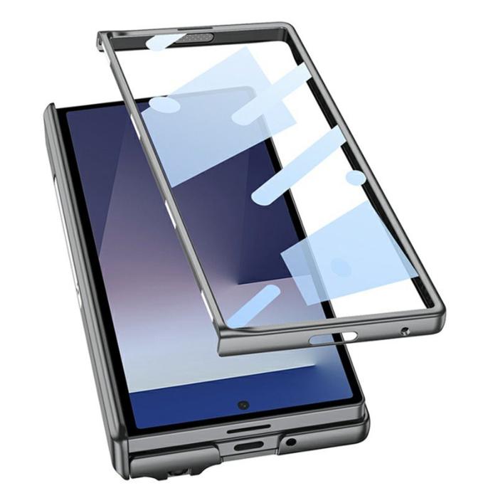 GKK - GKK Samsung Galaxy Z Fold7 Fodral Kickstand PC - Grå