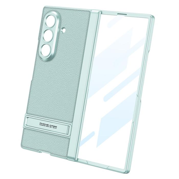 GKK - GKK Samsung Galaxy Z Fold7 Fodral Kickstand PU PC - Vit
